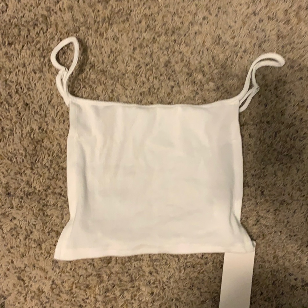 Crop top with open back